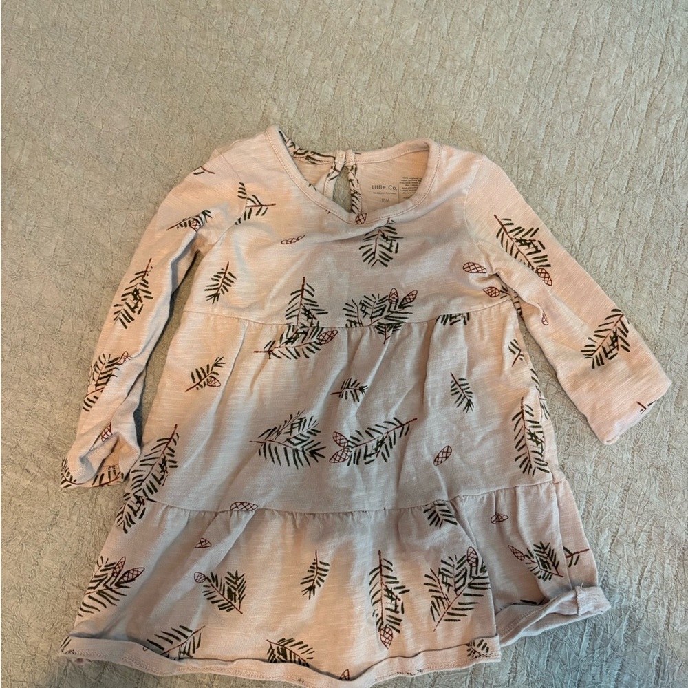 Leaf Print Kids Long Sleeve Top